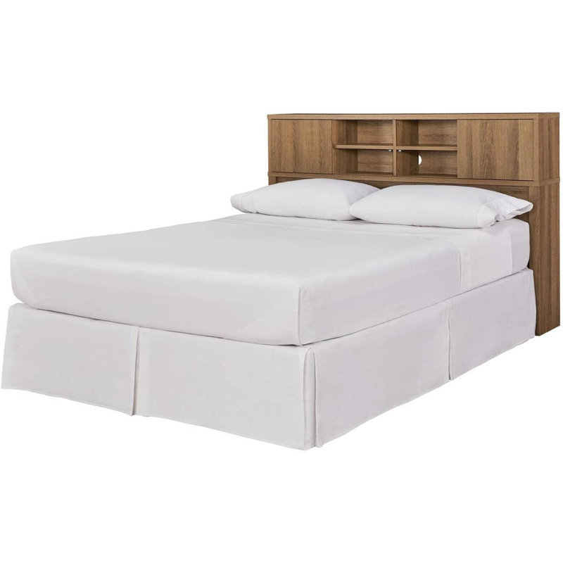 Latitude Run® Queen Solid Wood Bookcase Headboard Wayfair